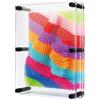 Eidoct Pin Art giocattolo 3D, di grandi dimensioni, 15,2 x 20,3 cm, 3D, decorazione per casa e ufficio, design arcobaleno unico per bambini e adulti