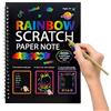 Generic Blocco note da grattare, quaderno magico da grattare, per bambini, ragazzi, studenti, aule, casa, viaggi, aereo, asilo, sala giochi, feste, compleanni, Natale