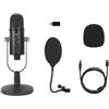 No Microfono USB Professionale Plug Play Studio Microfono con Supporto per Gio9014