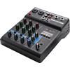 No Mixer Audio Portatile Mixer Professionale Bluetooth A 4 Canali Console DJ c9573