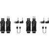 No 2X Adattatore XLR UHF Trasmettitore Ricevitore Microfono per Microfono D4405