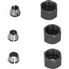 Vistreck Set di Adattatori per Pinze per Fresa da 6 Pezzi - Acciaio Al Carbonio 6 Mm,35 Mm, 8 con Dadi Taglierina e Punta Incisione