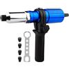 Generic Kit Adattatore Rivetti Avvitatore Elettrico Cordless | Rivettatrice A Batteria Per Trapano Per Inserti A Dado Per Edilizia Automotive Metallo Alluminio Interni Esterni Industriale