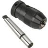 GrecoShop Mandrino Autoserrante 1-16 mm B16 con Adattatore MT2-B16 per Tornio e Trapano a Colonna, Serraggio Rapido Senza Chiave, Alta Precisione, Compatibile con Punte da 1 a 16 mm