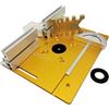 MMOU Piastra da Banco per la Lavorazione del Legno, Piastra da Tavolo per Fresatrice Facile Installazione Tavolo Elettrico per la Fresatura del Legno (Color : Gold Color, Size : 4PS)