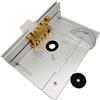 MMOU Piastra da Banco per la Lavorazione del Legno, Piastra da Tavolo per Fresatrice Facile Installazione Tavolo Elettrico per la Fresatura del Legno (Color : Silver Color, Size : 4PS)