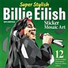 Logan Powell Super Stylish Billie Eilish Sticker Mosaic Art (Tascabile)