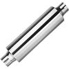 XVGUOYAN Tubo Scarico Auto Terminale Scarico Universale Per Auto Da 2 E 50 Mm Silenziatore In Acciaio Inox Terminale Scarico Silenziatore Lunghezza 16 Pollici Scarico Silenziatore