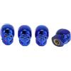 HEROFFIX Coperture Per Valvole A Forma Di Teschio Blu 4 Pz 7x22mm