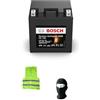 CLICK & GO COMPATIBILE CON PIAGGIO Vespa Granturismo (M31200) 200 per anno 2003 al 2007 BATTERIA BOSCH FA1160 YB10L-B A2/B2 FORNITA GIÀ CARICA E PRONTA ALL'USO BATTERIE ATTIVE AGM 10 AH 12 V 90X133X142MM
