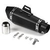 Jemora Silenziatore di Scarico per Moto da 1,5-2 '' Tubi di Scarico universali Silenziatore Tubo di Coda Stile Moda Sostituzione Resistente alle Alte Temperature per Moto ATV ZX6R 10R Z900 Z800 R3