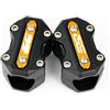NUOSDEX Protezione Blocco Paraurti Decor Compatibile con per R1250gs per R1200gs per R1150gs per Adventure Motorcycle Engine Bumper Decorative Guard Block Crash Bar 22/25/28mm(M Yellow)