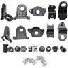 Riloer Kit di riparazione per fari anteriori Riloer sinistro e destro, supporto per staffa, clip nera, artiglio di ricambio compatibile con SEAT Leon 2013-2020 5F0998225 5F0998226