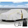Generico Telo Copri Auto per Esterno Per Citroen C4 Aircross 2010-2018 丨Impermeabile Copertura Auto Traspirante Polvere Neve Sole Freddo Con borsa portaoggetti & Strisce Riflettenti