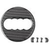 TOWBEBER For Audi A3 A4 A5 A6 A7 Q3 A6 C7 Q5 A8 Q7 B6 B7 Volante for auto Logo Adesivo Adesivo in fibra di carbonio Accessori auto(D style)