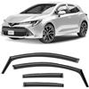 Clim Art Deflettori Compatibile con Toyota Corolla 18-26 HB - Incasso 4Pz | Toyota Corolla 18-26 E21 deflettore finestrini auto, paravento, policarbonato infrangibile, meteo-resistente