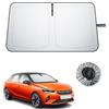 BIBIBO Compatibile con Opel Corsa E/F 2020 - 2025 2026 protezione solare, protezione dai raggi UV, parasole per auto, tessuto antipiega, parasole interno, parabrezza Corsa F accessori