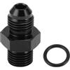 A ABSOPRO Adattatore Raccordo Tubo Carburante per BMW 3 Series 18-22 1Pc | Nero, Include 1 O-Ring, Finitura Anodizzata, Filettatura NPT, Connettore Maschio Flare, Uso: Olio, Raffreddamento, Aria