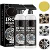 WstaIutno Iron Eraser Rust Remover Spray for Wheels, Iron Powder Remover Spray for Vehicles, Professional Automotive Surface Cleaning Liquid for Cars And Motorbikes 120m (2Pcs)