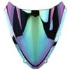 TXDBD Cupolino A Doppia Bolla Per Moto Per Suzuki GSX-R GSXR 600 750 GSXR600 GSXR750 K8 2008-2010 Parabrezza Carenatura Del Faro Dello(Iridio)