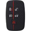Chaexii Custodia in silicone per chiave elettronica Range Rover Sport Evoque Land Rover Discovery 4 Freelander Jaguar XE XJ XJL XF Key Case, 5 pulsanti chiave Fob Protector