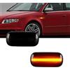 OFIXEM Luci Freccia Laterali Dinamiche LED Nere per Audi A3 8P A4 B6/B7 A6 C5/C6, Indicatori Sequenziali, Ricambio OEM 8E0949127, Plug & Play