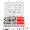 lalago 260 Pezzi Set di Ingrassatori, M6 M8 M10 Testine Ingrassatori Grasso Raccordo Assortimento, Raccordo per Ingrassatore in Metallo ad Dritto e Angolato 45 ° 90 ° 180 °, Ingrassatore Idraulico