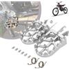 Runfarr Pedane Moto,Pedalina Poggiapiedi Moto Pedane in lega di Alluminio CNC per Surron Light Bee X160 X260 Talaria Sting MX3/R MX4 X3/CRF150F CRF230F 03-19/E Ride Pro S SS 2.0 3.0 Argento