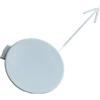 JYJYGDM Paraurti anteriore Gancio di Traino Occhio Tappo Copertura Trim Per VW Golf 6 mk6 VI 2009 2010 2012 2011 5K0807241(Polar White)