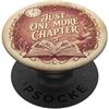 Cute Boho Librarian Bookish Phone Access Just One More Chapter Bookish Reading Pink Book Lover PopSockets PopGrip Adesivo