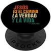 Christian Spanish Bible Verse Biblical S Gesù Es El Camino La Verdad Y La Vida Cristianos Retro PopSockets PopGrip Adesivo