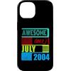 Awesome since 2004 Geburtstagsspruch Jul Custodia per iPhone 14 22 Anni Vintage 2004 nato Luglio Fantastico da