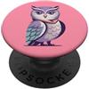Great Family Designs Simpatico gufo viola fumetto colorato gufo saggio grafico PopSockets PopGrip Adesivo