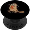 platypus water funny platypus egg egg la smart ornitorinco con libro e occhiali PopSockets PopGrip Adesivo