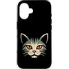 Cat Lover Gift Custodia per iPhone 16 Mystic Cat Face Orange Eyes Feline Lover