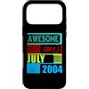 Awesome since 2004 Geburtstagsspruch Jul Custodia per iPhone 17 Pro Max 22 Anni Vintage 2004 nato Luglio Fantastico da