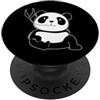 panda China animal zoo bear Himalayan ba Panda Bear mangiare bambù PopSockets PopGrip Adesivo