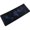 lachineuse - Tappetino per mouse XXL - Mappa del mondo - nero e blu - 800 x 300 x 3 mm - Deco giapponese - Antiscivolo e resistente all'acqua - Decorazione per ufficio - Idea regalo Giappone Asia