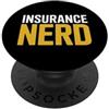 Underwriter Risk Analyst Vintage Typogra Divertente assicurazione Nerd dicendo umoristico attuario PopSockets PopGrip Adesivo