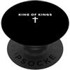 Christian Prayers And Bible Verse Gifts King Of Kings Fede minimalista Gesù Cool Christian PopSockets PopGrip Adesivo