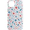 Cute Seashell Patriotic Summer Party Custodia per iPhone 14 Plus Rosso Bianco Blu Conchiglia Patriottica Estate 4 luglio Festa
