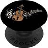 Musicista Violinista Violino PopSockets PopGrip Adesivo