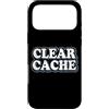 Detti divertenti per sviluppatori web e Custodia per iPhone 17 Pro Max Clear Cache Programmatore Nerd Geek Retro Cache Clear