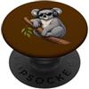 namo-Tee Koala cool con cuffie - Musica casual animale PopSockets PopGrip Adesivo