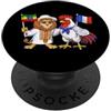 France Ethiopia Heritage Bandiera Etiopia Francia Radici etiopi Orgogliosa francese PopSockets PopGrip Adesivo