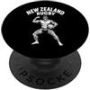 New Zealand Rugby Maori Inspired Kiwi Ha Nuova Zelanda Rugby- Maori Haka Warrior Distressed Graphic Art PopSockets PopGrip Adesivo
