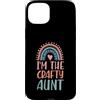 Charming Aesthetic Family Merch for Fabu Custodia per iPhone 15 Plus Estetica I'm The Crafty Aunt Boho Rainbow Heart