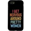 Timido Introverso Ansioso Impacciato Sin Custodia per iPhone SE (2020) / 7/8 I Get Nervous Around Pretty Women