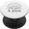 Christian Spanish Bible Verse Biblical S Levantate Y Resplandece Da Gloria A Dios Religiosi cristiani PopSockets PopGrip Adesivo