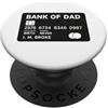 Funny Fathers Day Tees Banca di papà PopSockets PopGrip Adesivo